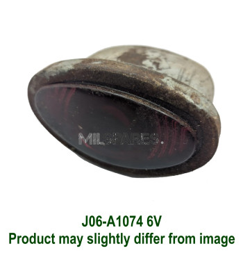 Tail light, red stop 6 volt